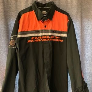 Harley Davidson Long Sleeve Buffon Up